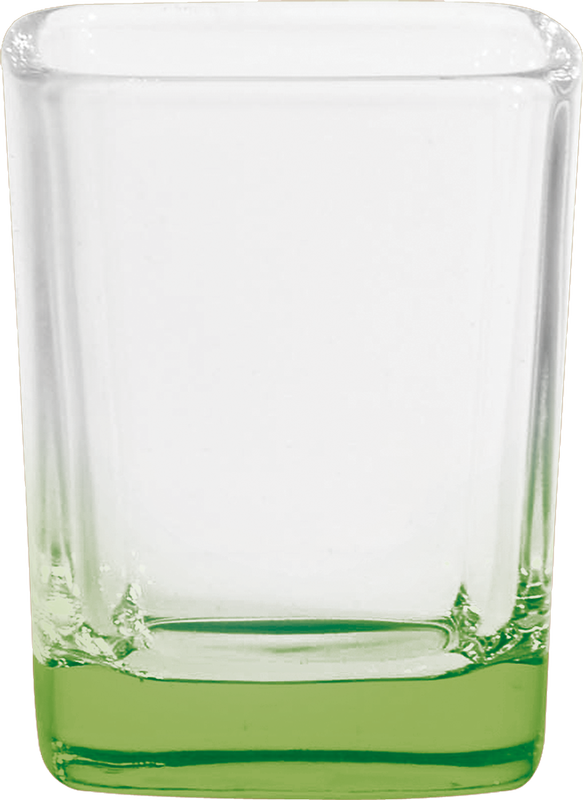 2.25 oz. Square Shot Glass - Deep Etched 8