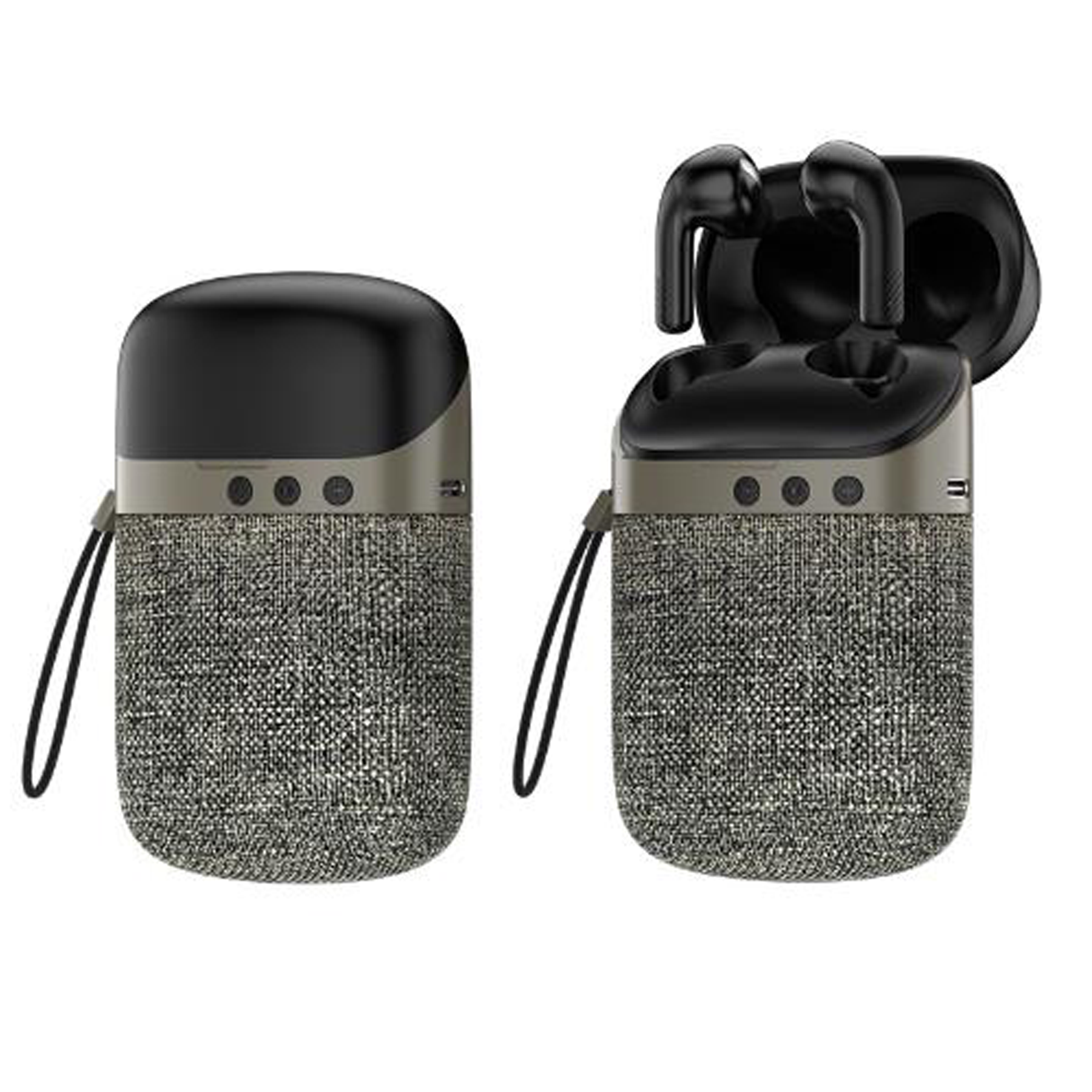 2" 1 Wireless Speaker and Earbuds with 360 Degree Surround Sound 6