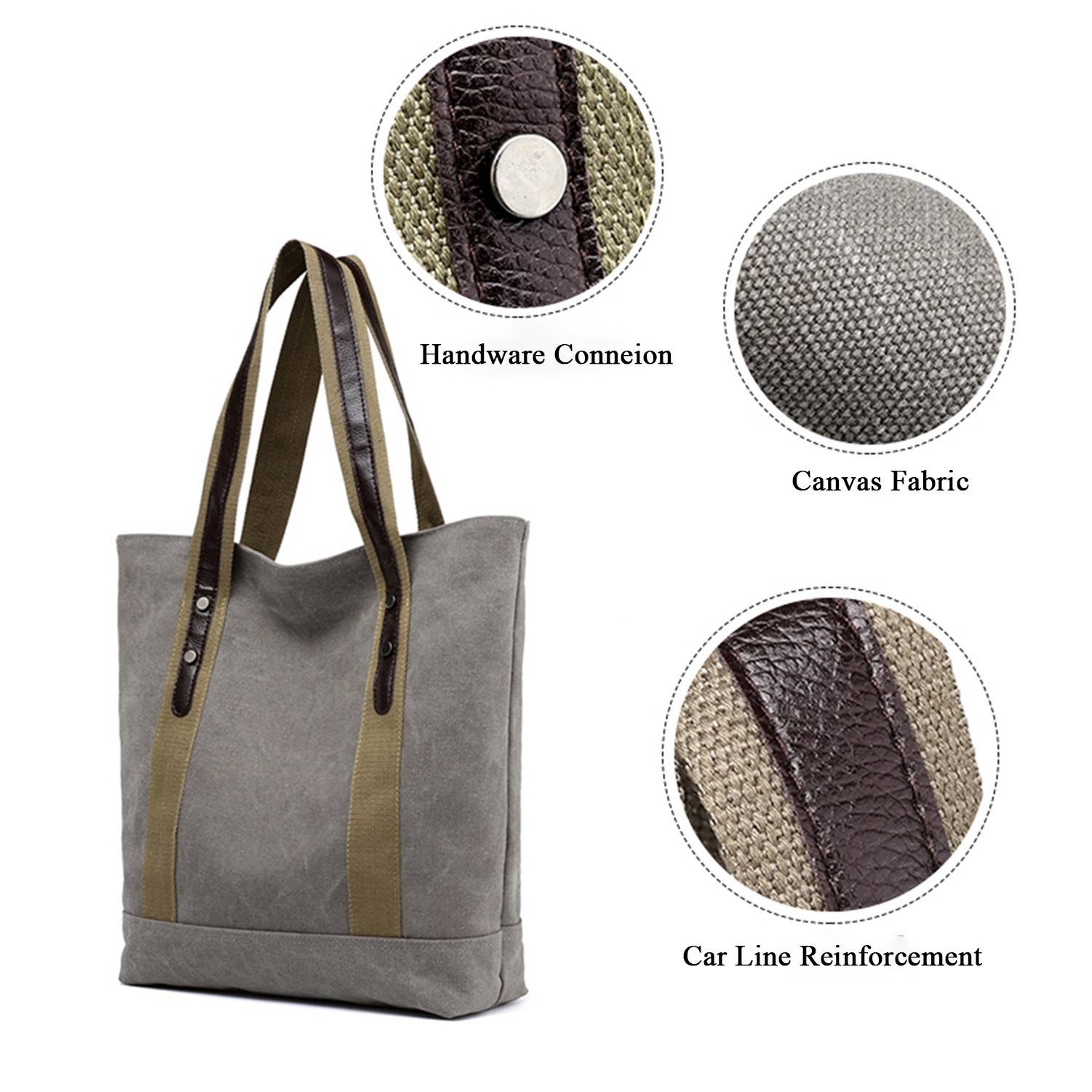 Women Canvas Retro Casual Handbags 2