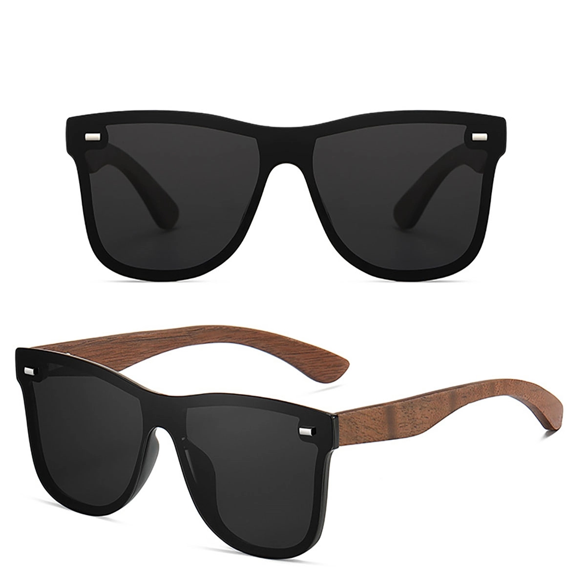 Customize Polarized Sunglasses With Wooden Frame Legs 8