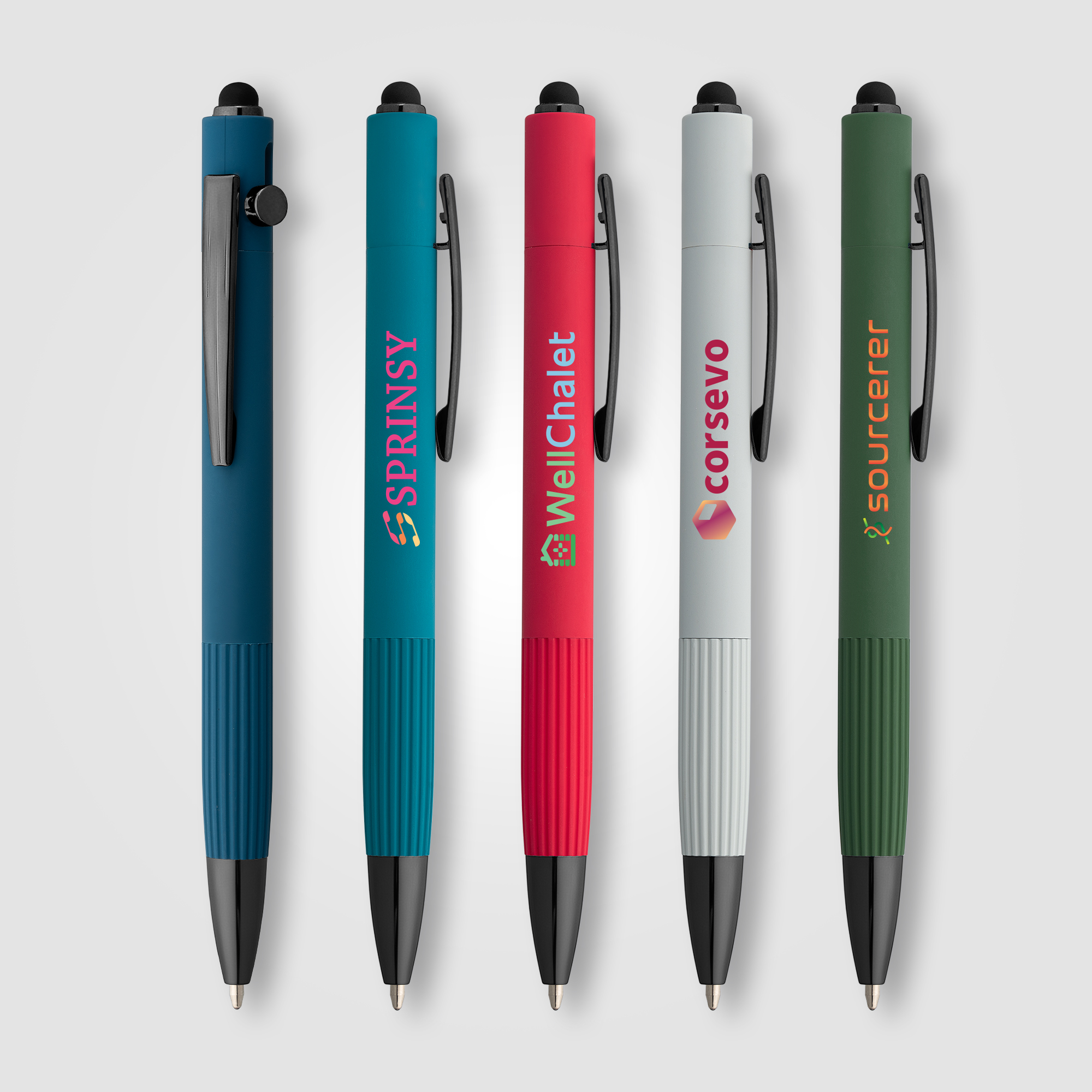 Saga Recycled Aluminum Bolt Action Stylus Pen 14