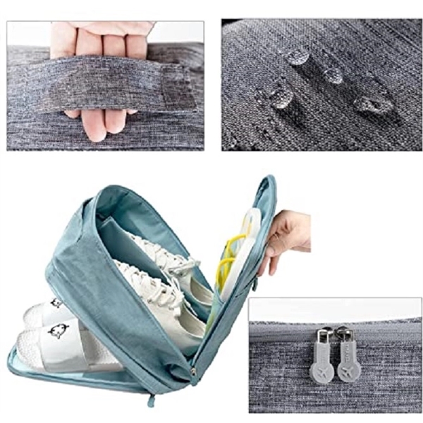 Waterproof Travel Shoes Bag Holds 3 Pairs 7
