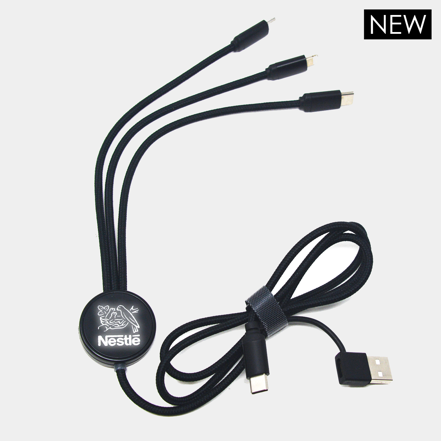 Firefly LED Multi Cable Featuring Type C Adapters