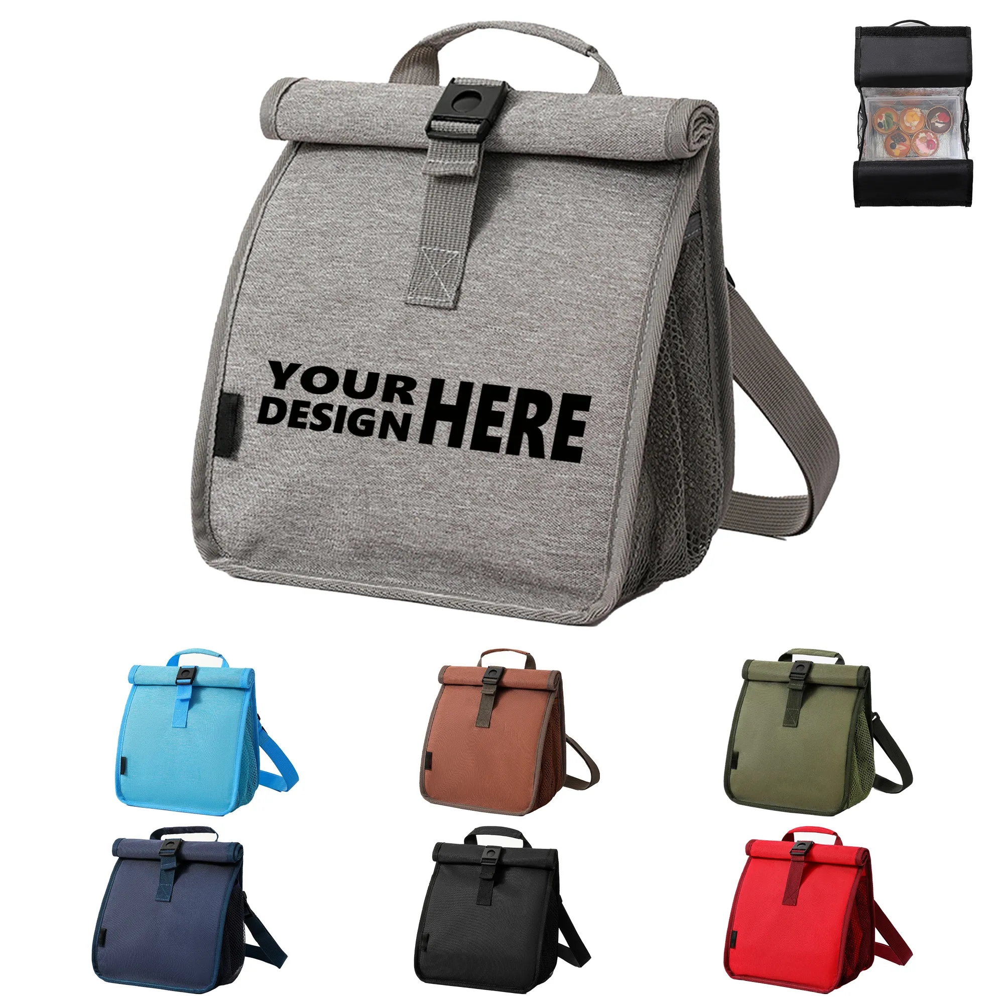 Portable Foldable Insulated Lunch Bag 10