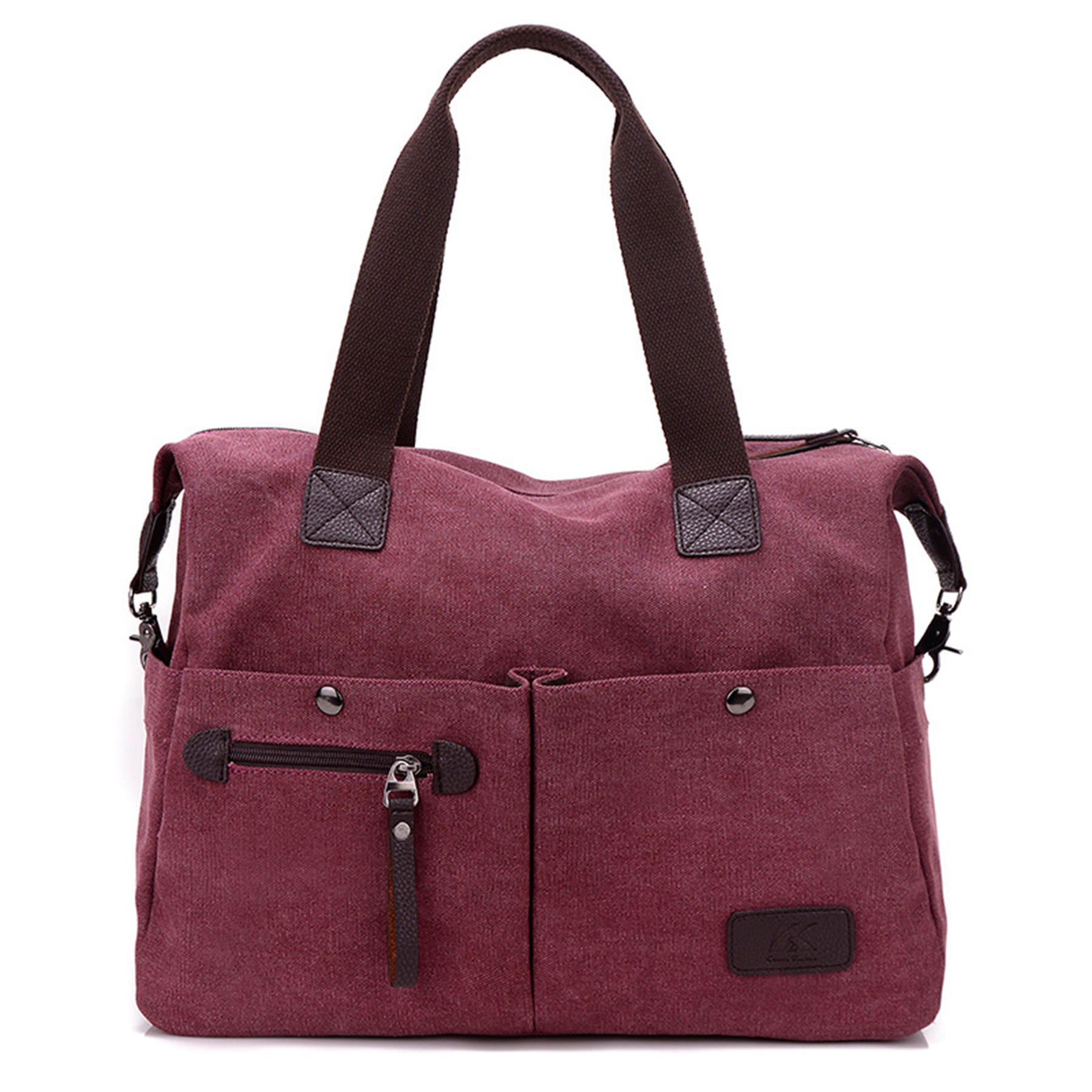 Fashion Blue Canvas Handbags, custom tote bag with logo imprint 4