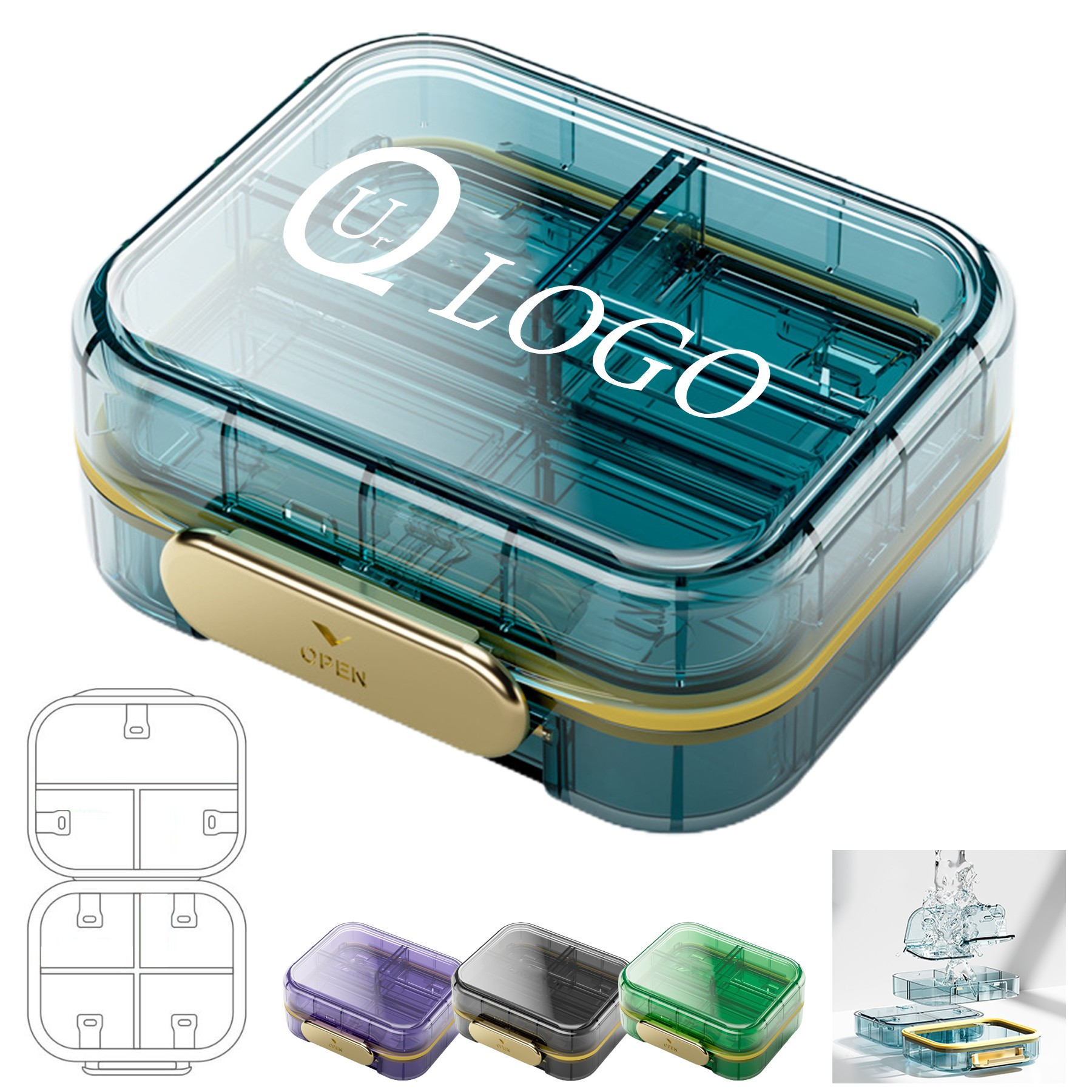 Light-Blocking Pill Box