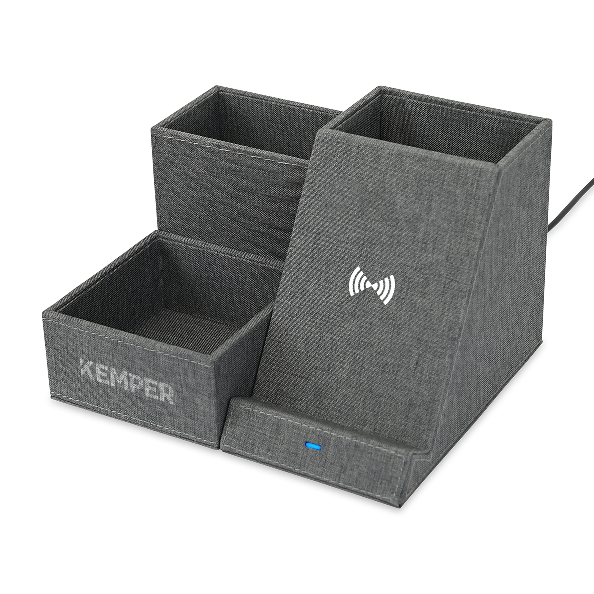 Eden Recycled rPET Wireless Charging Desk Organizer 3