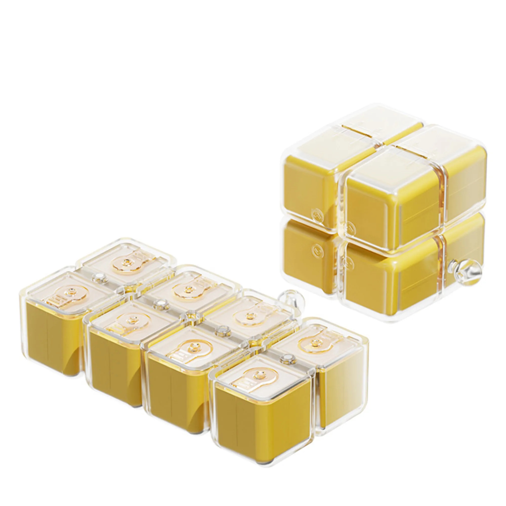 ABS Pill Organizer Cube With Lanyard 5