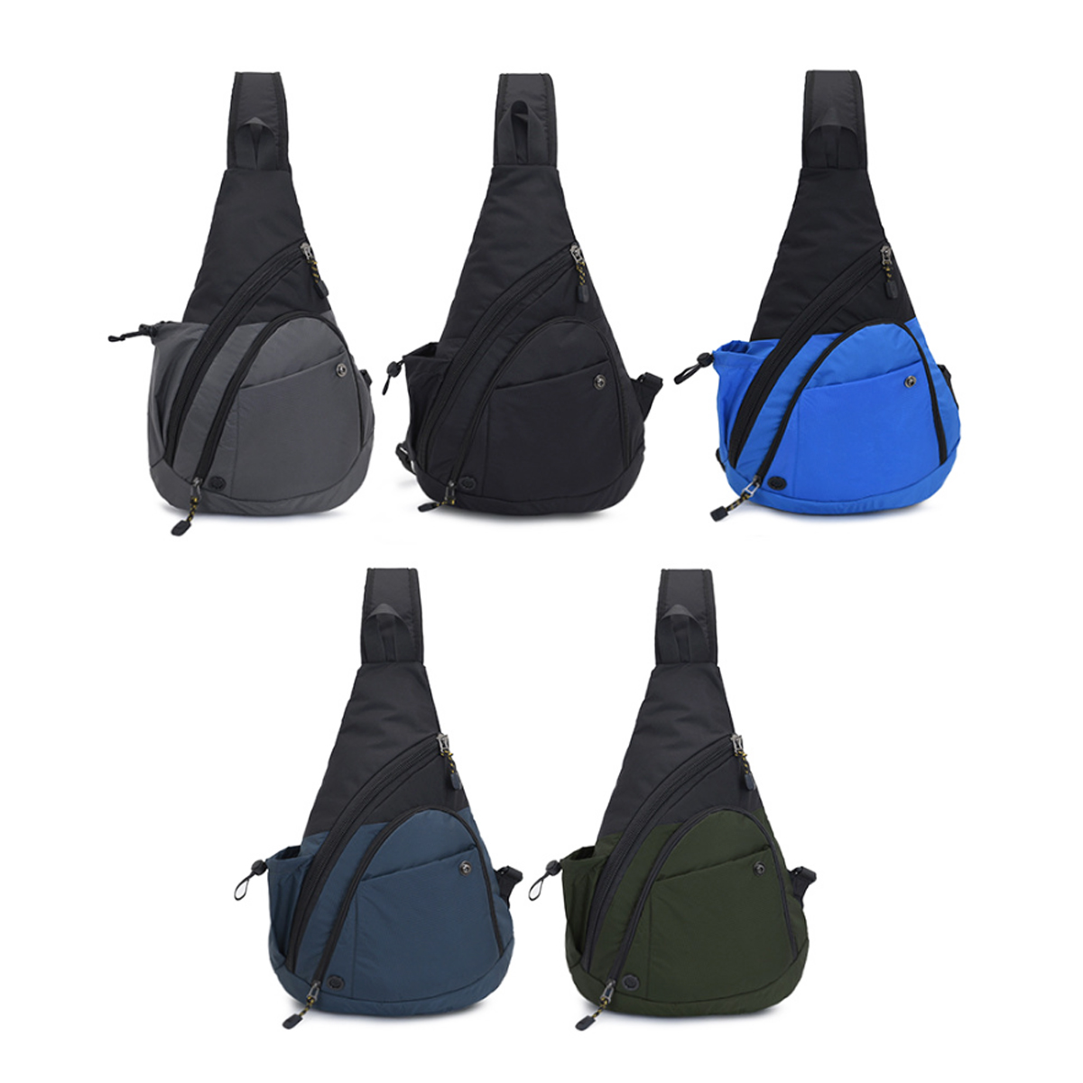Versatile Sling Chest Bag W/ Water Bottle Pouch 3
