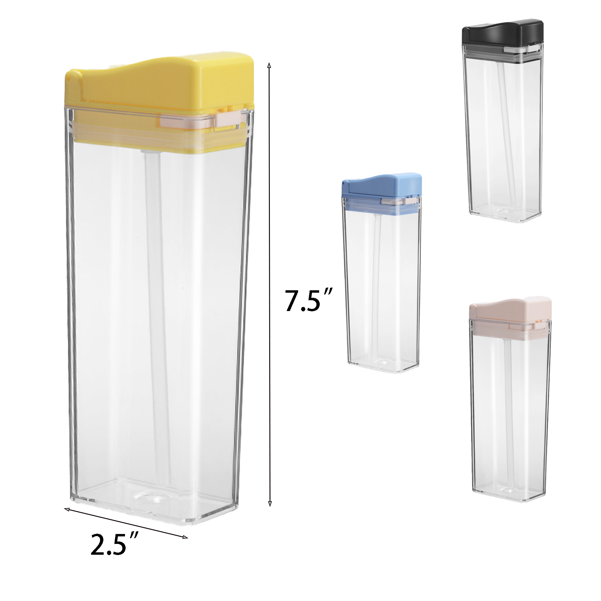 Compact Flip Straw Water Bottle 2