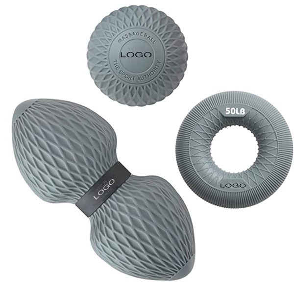 Silicone peanut fascia grip ball set 4