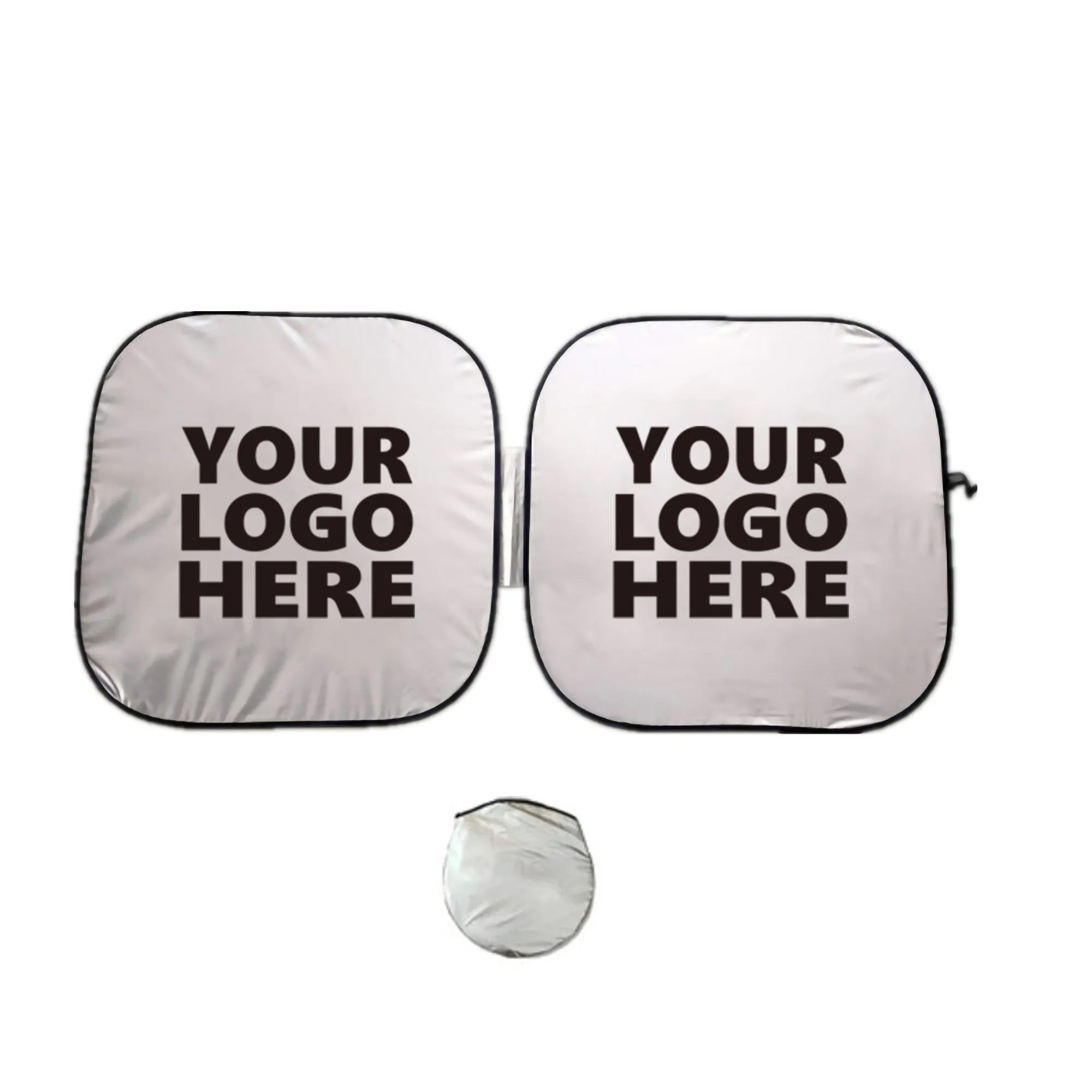 Polyester Car Windshield Sun Shade With Pouch MOQ100 1