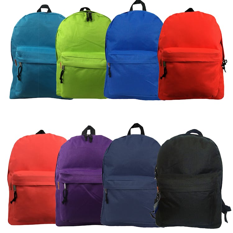 16" Basic Backpacks - 8 Assorted Colors 2