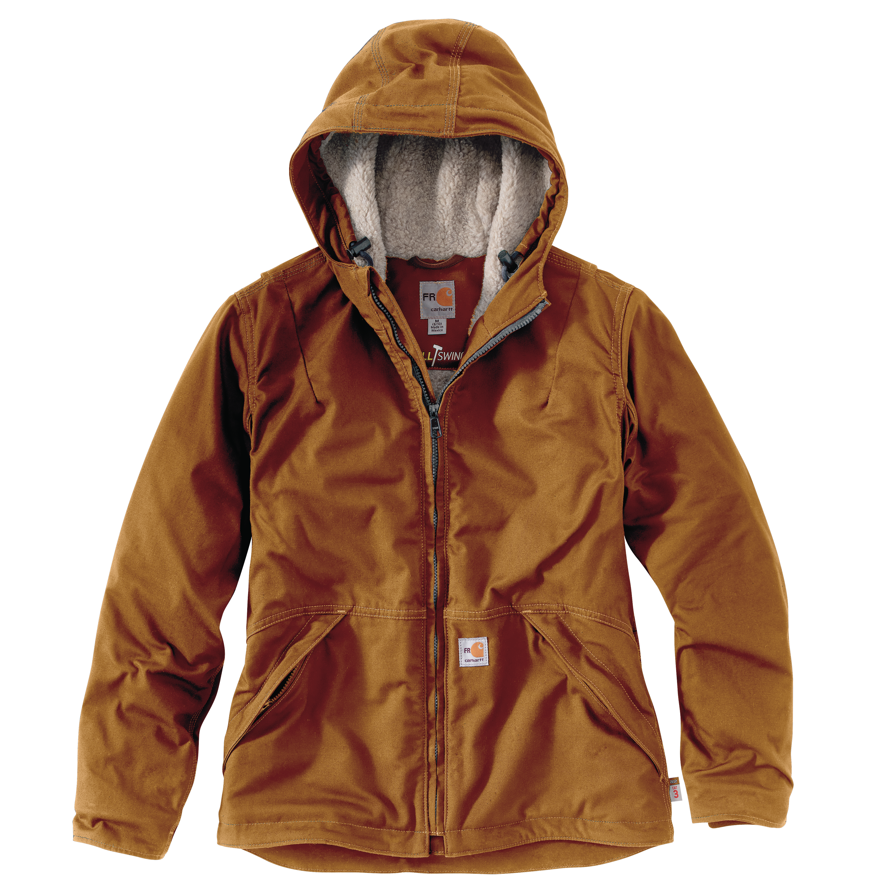 Carhartt Womens FR Full Swing® Loose Fit Quick Duck® Sherpa-Lined Jacket 3