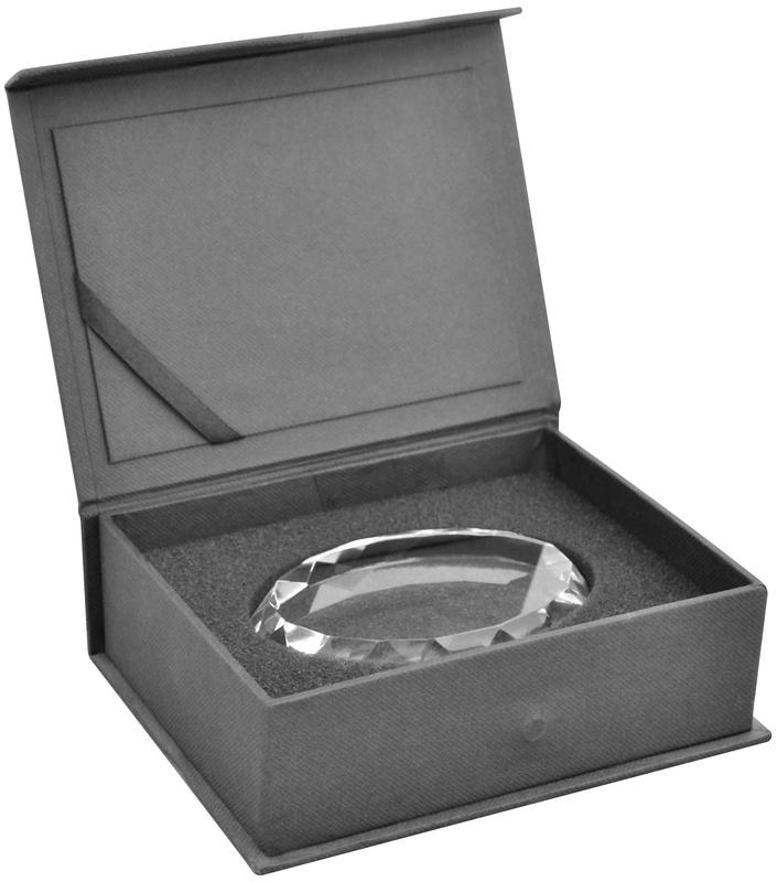 Faceted Oval Paperweight 1