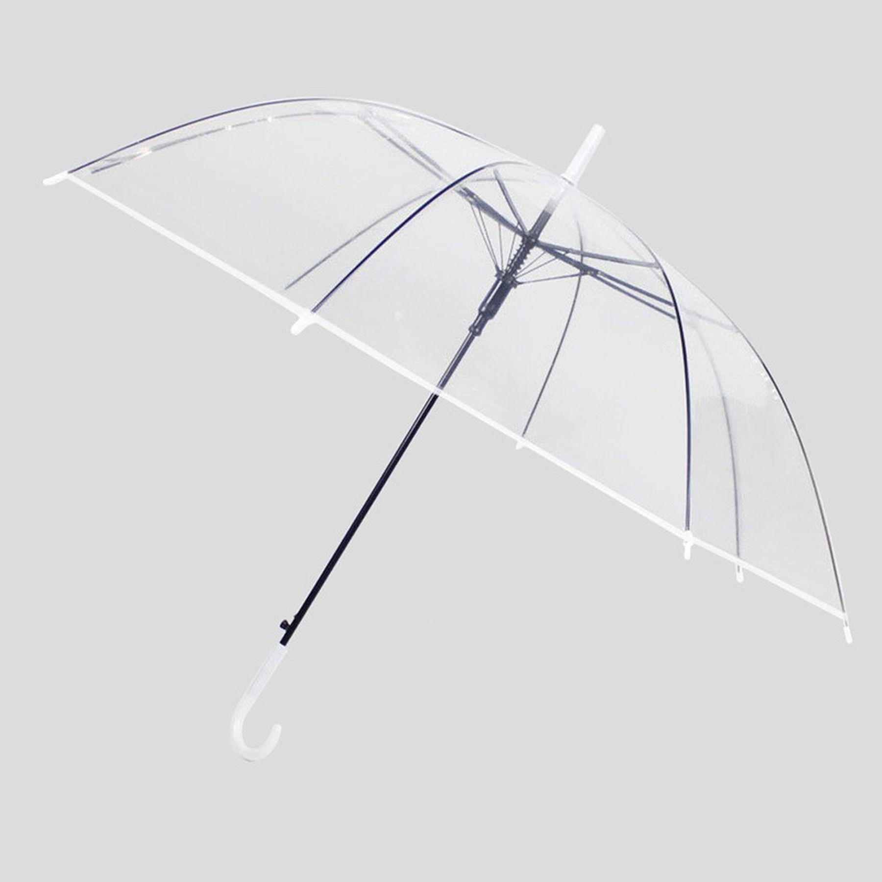47 Inch Bubble Clear Windproof Dome Wedding Rain Umbrella 1
