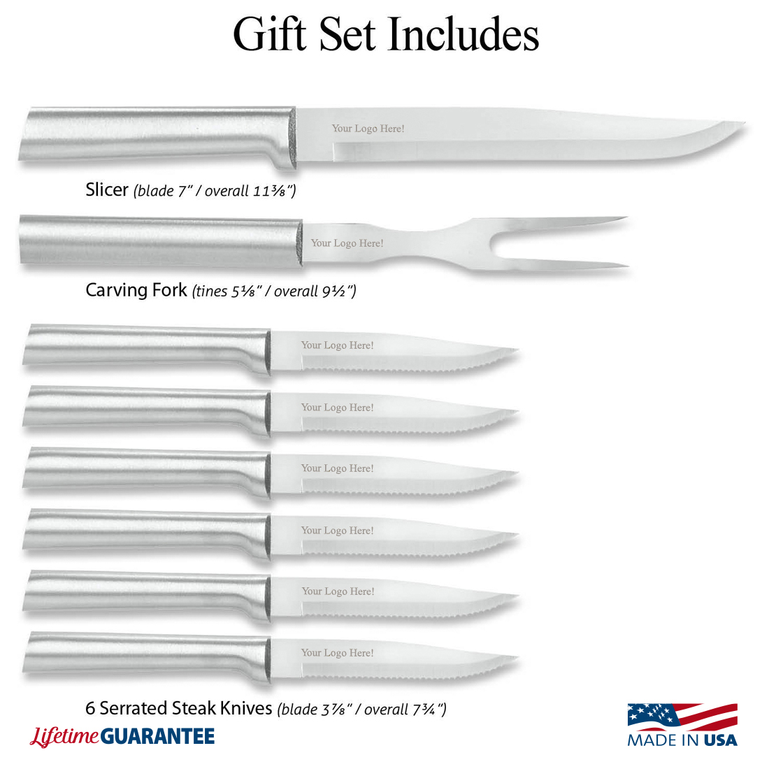 Meat Lover's Gift Set w/Silver Handle 6