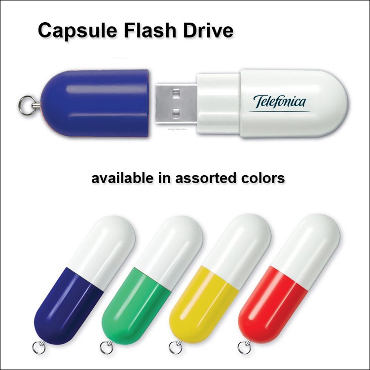 Capsule Flash Drive / USB - 512 MB Memory