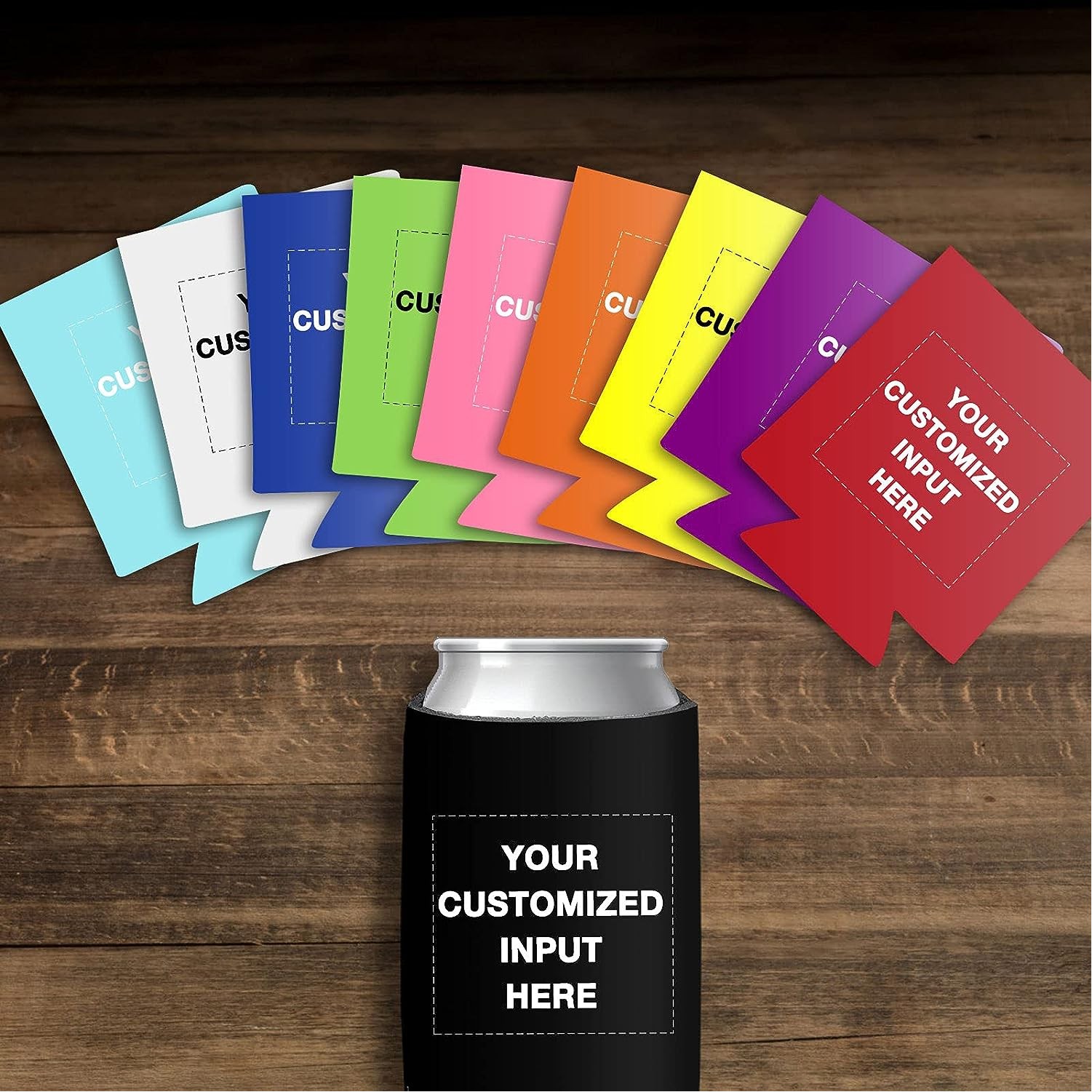 Custom Beer Can Cooler Sleeves Bulk Personalized Insulated Beverage Bottle Holder/ Custom Logo 12 oz, custom koozie with logo imprint 2
