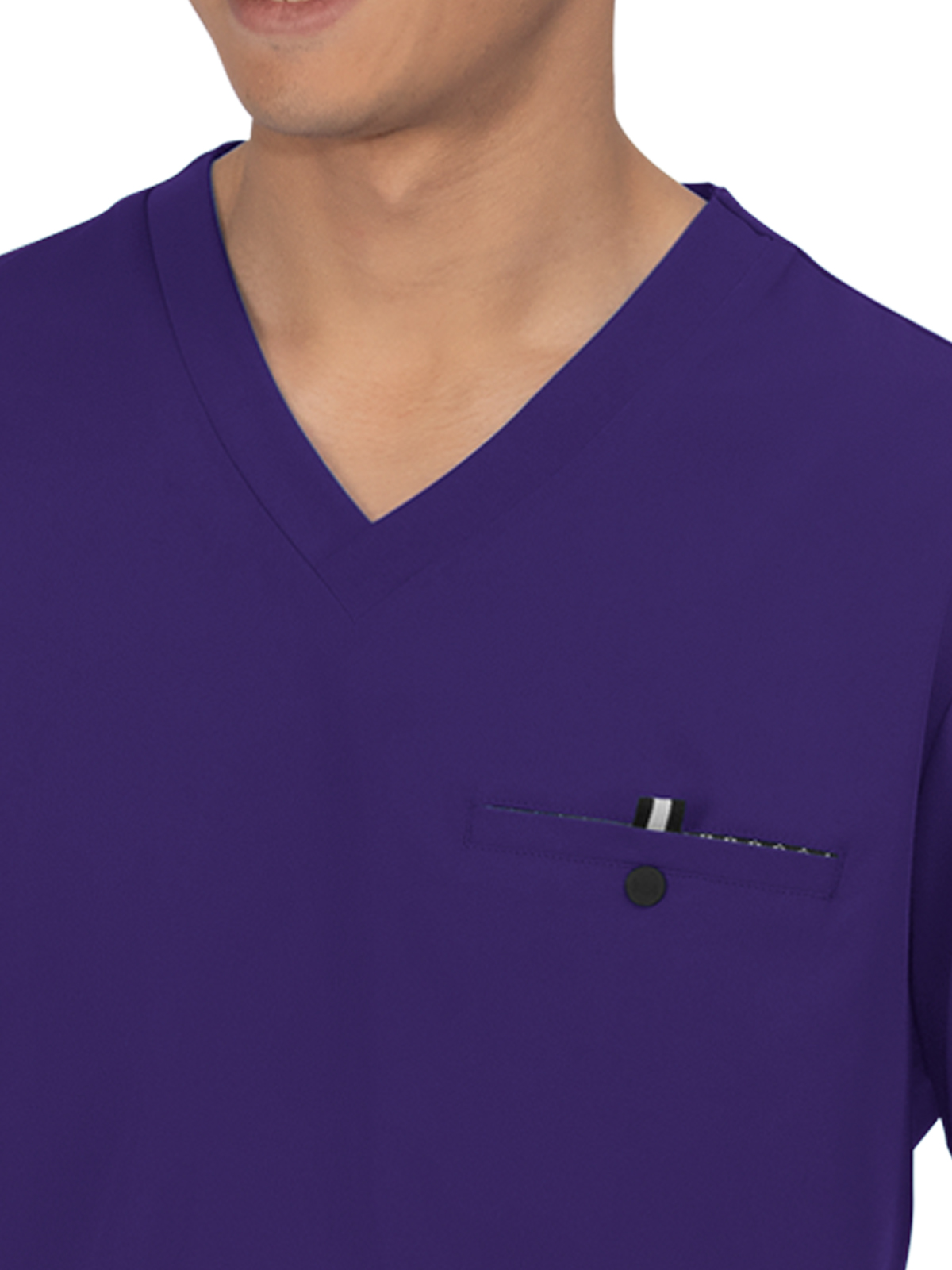 koi - Next Gen - Men's One-Pocket V-Neck Tuck-In On Call Top 46