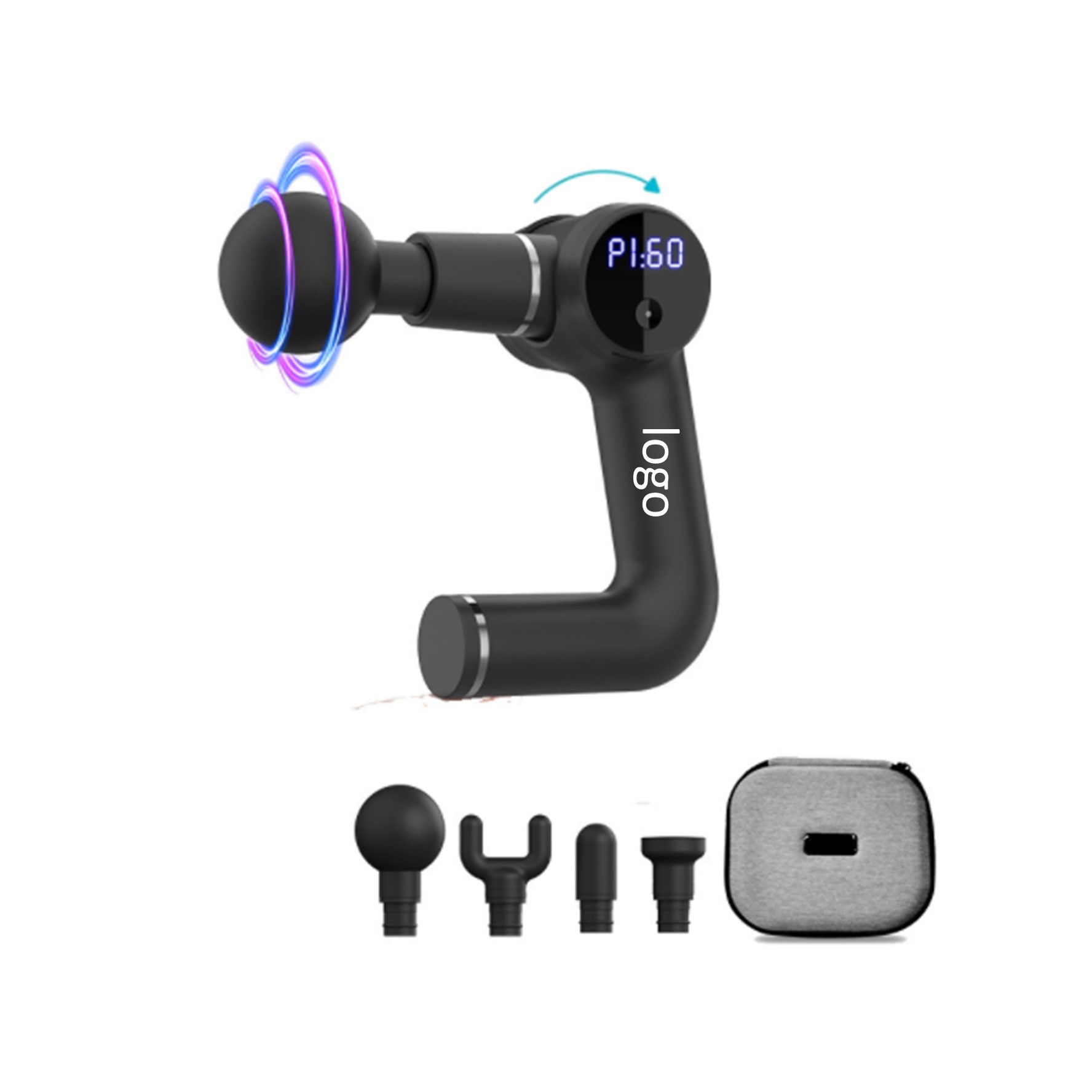 USB Massage Gun with 4 Attachments 3