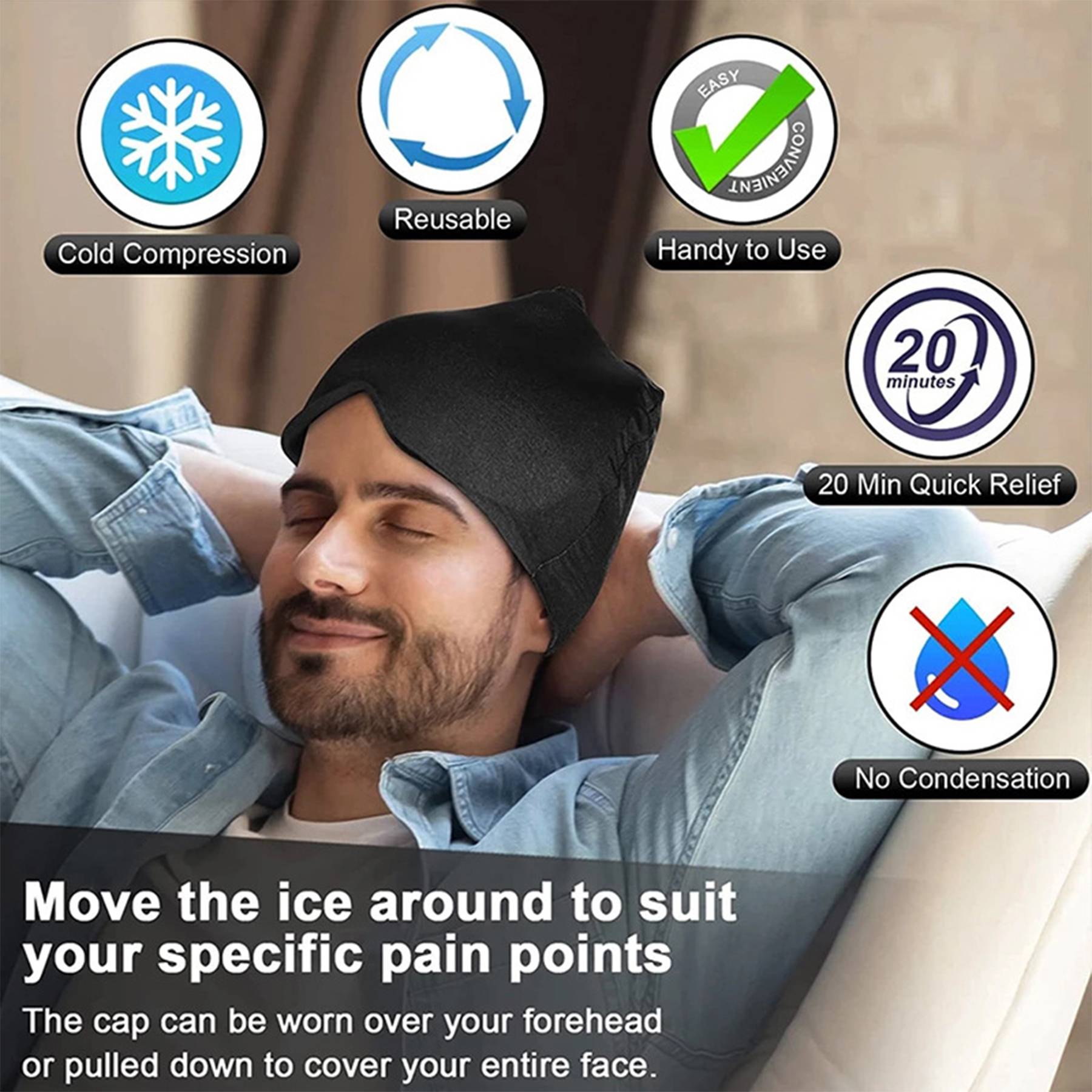 Gel Ice Cap Eye Mask 6