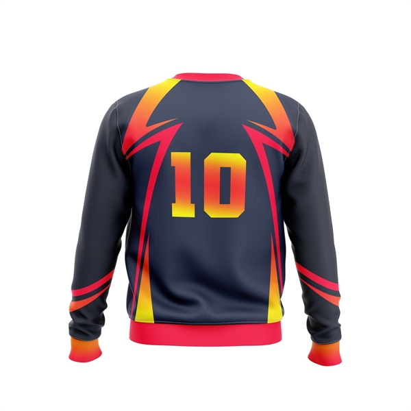 Unisex & Kids' Sublimation 310G Fleece-Lined Crew Sweatshirt 2