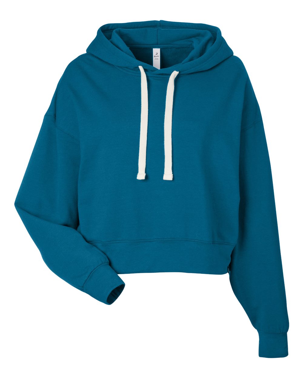 Women's Vintage Oversized Cropped Hooded Sweatshirt - PDP1725 22