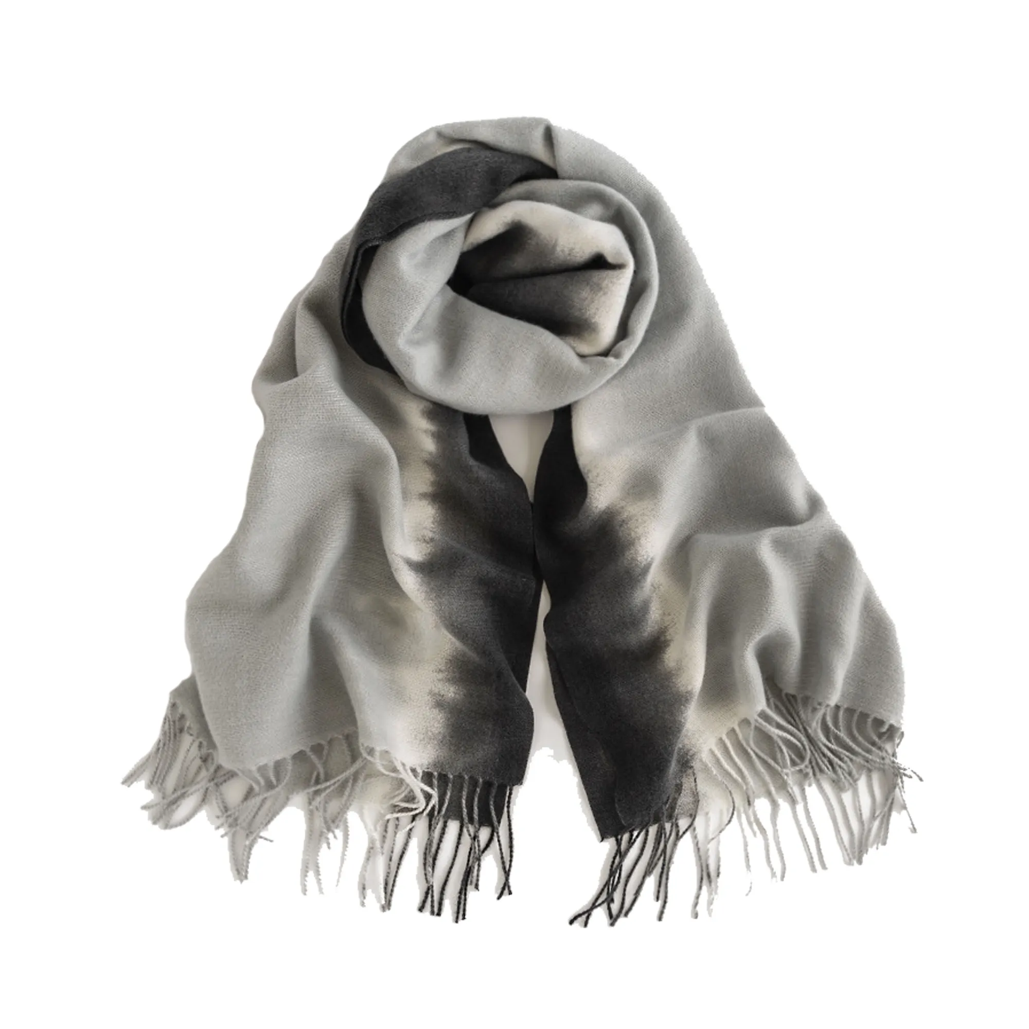 Faux Cashmere Winter Shawl Scarf Gradient Style 9