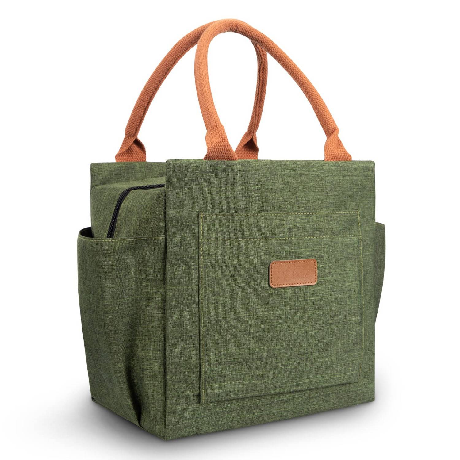 10L Leakproof Oxford Insulated Cooler Lunch Bag w/ Pockets 9