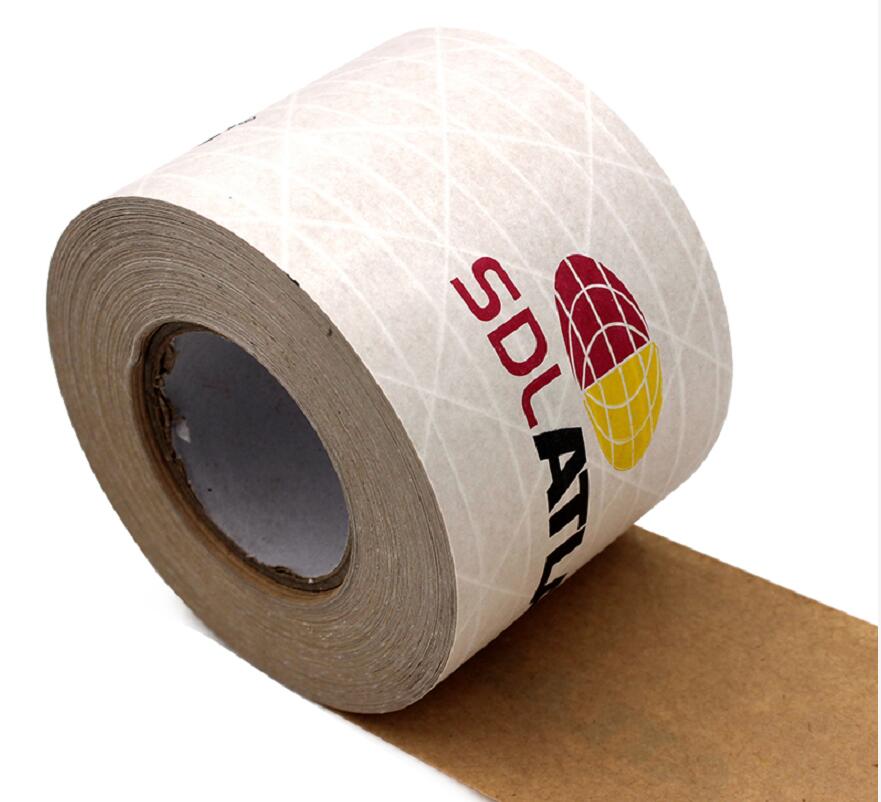 Custom 3 Color White Ultra Durable Water-Activated Tape 2