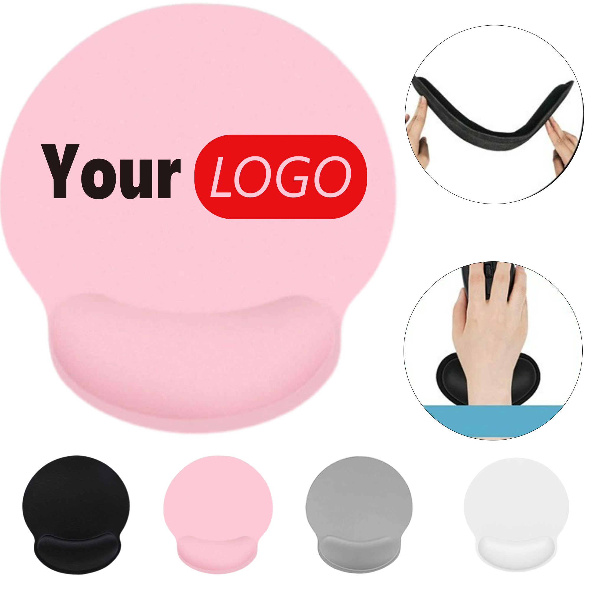 Mouse pad with wrist protector 2