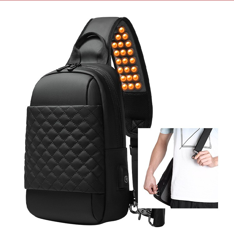 Water Repellent Cross Body Chest Bag For Men 6