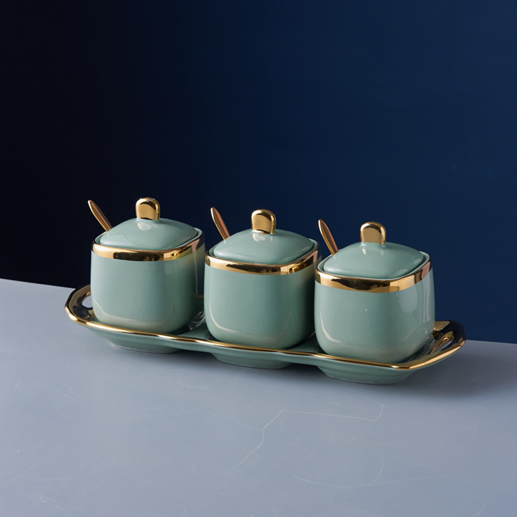 Mesh Porcelain Condiment Jar 3