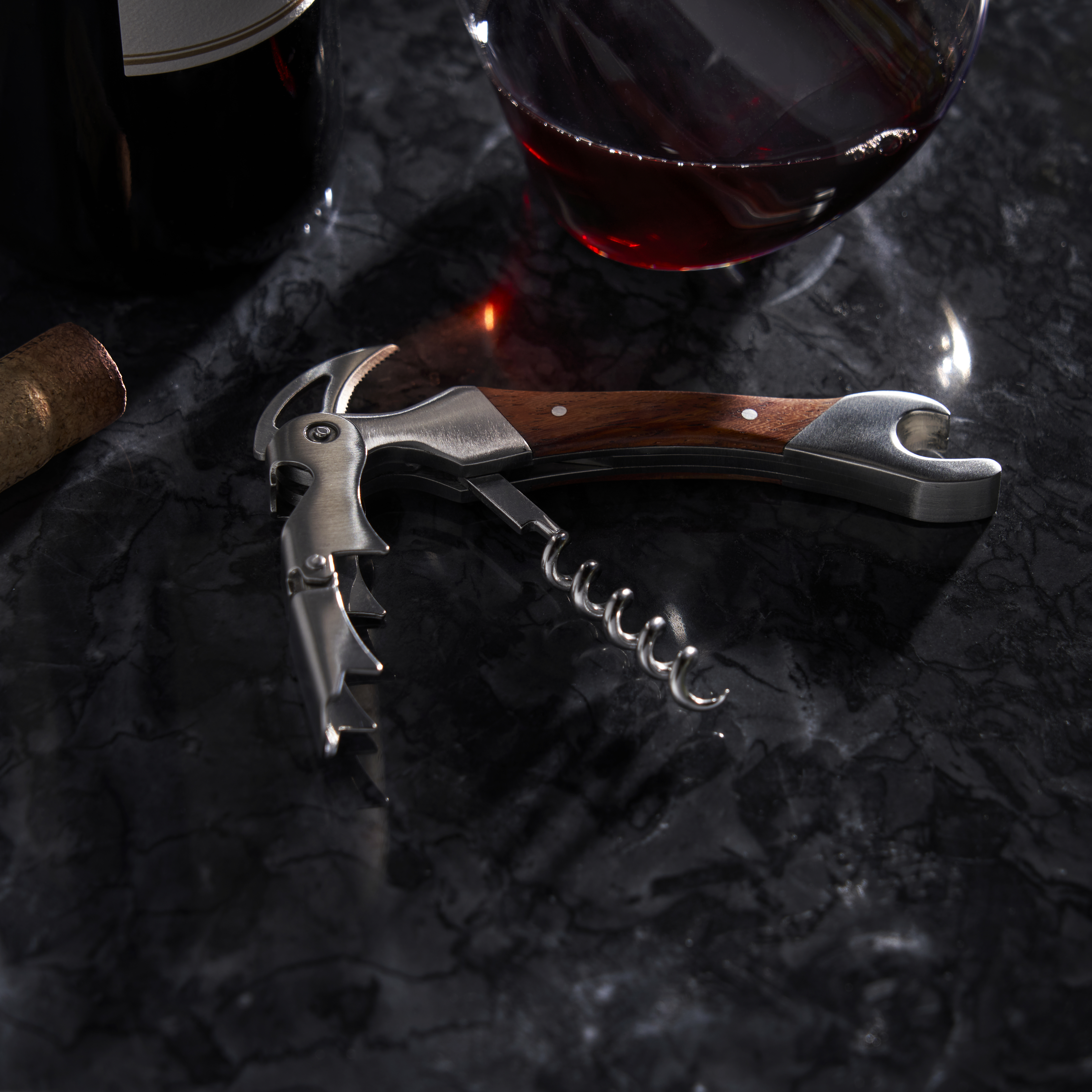 Viski® Admiral™ Double Opener Corkscrew 3