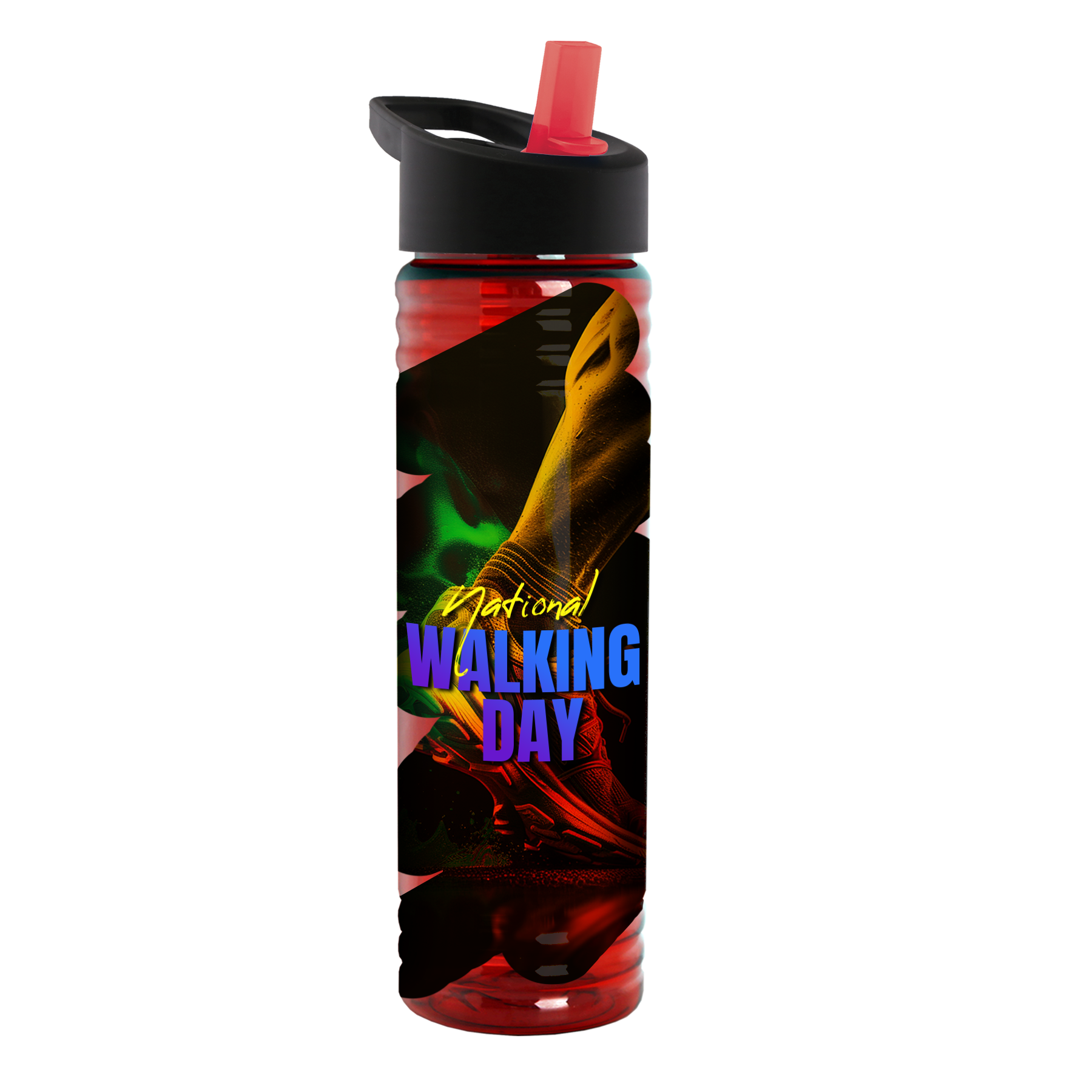 Garyline® Slim Fit Bottle with Flip-Straw Lid - 24 oz. 378