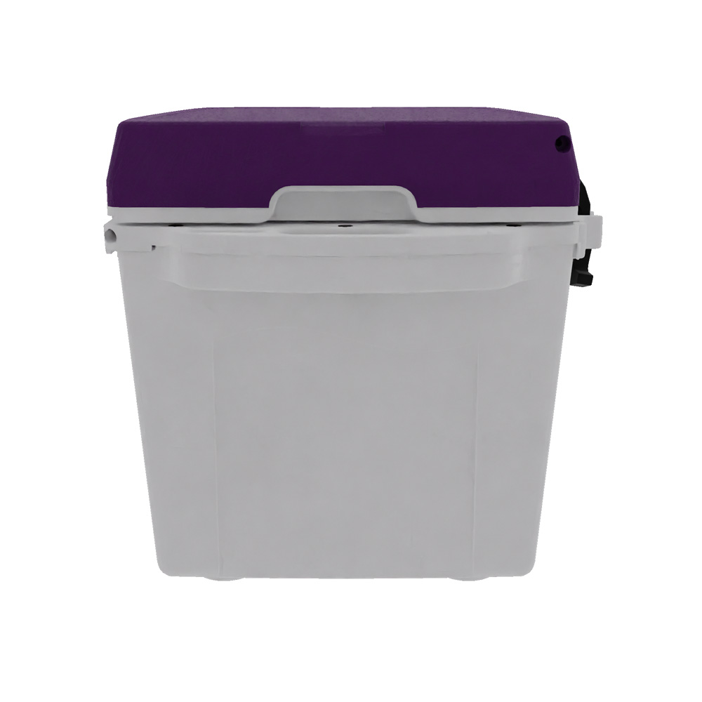Taiga 27 Quart Cooler: Custom molded Logo, Custom PMS Color 37
