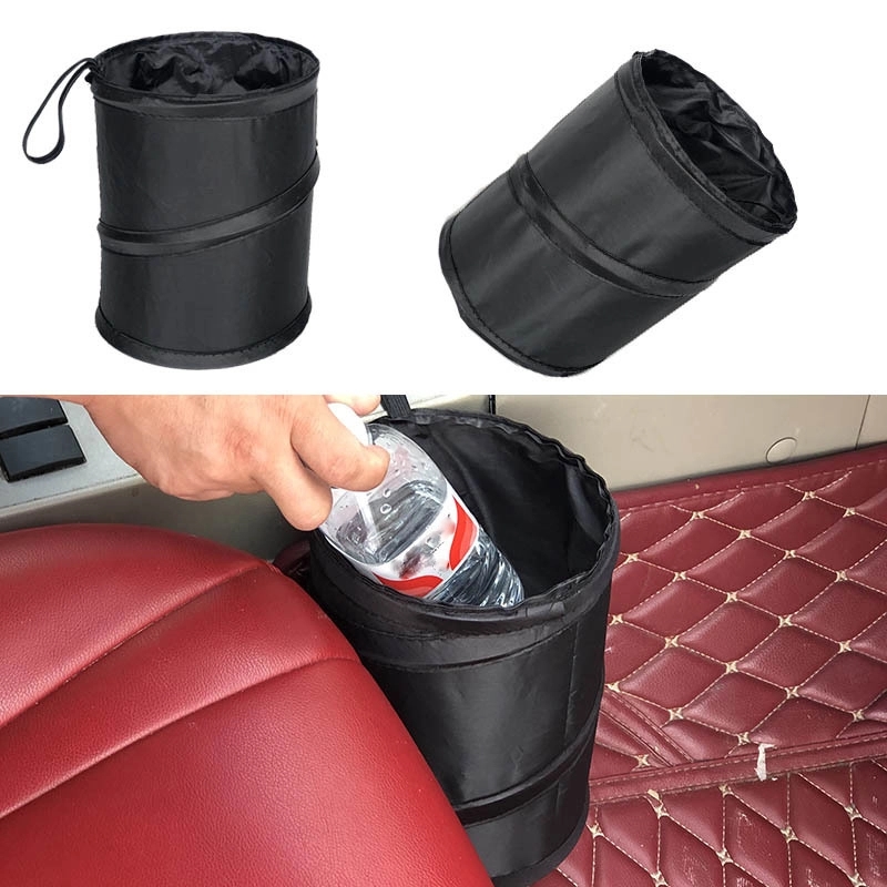 Collapsible Portable Polyester Car Trash Can & Storage Bin 7