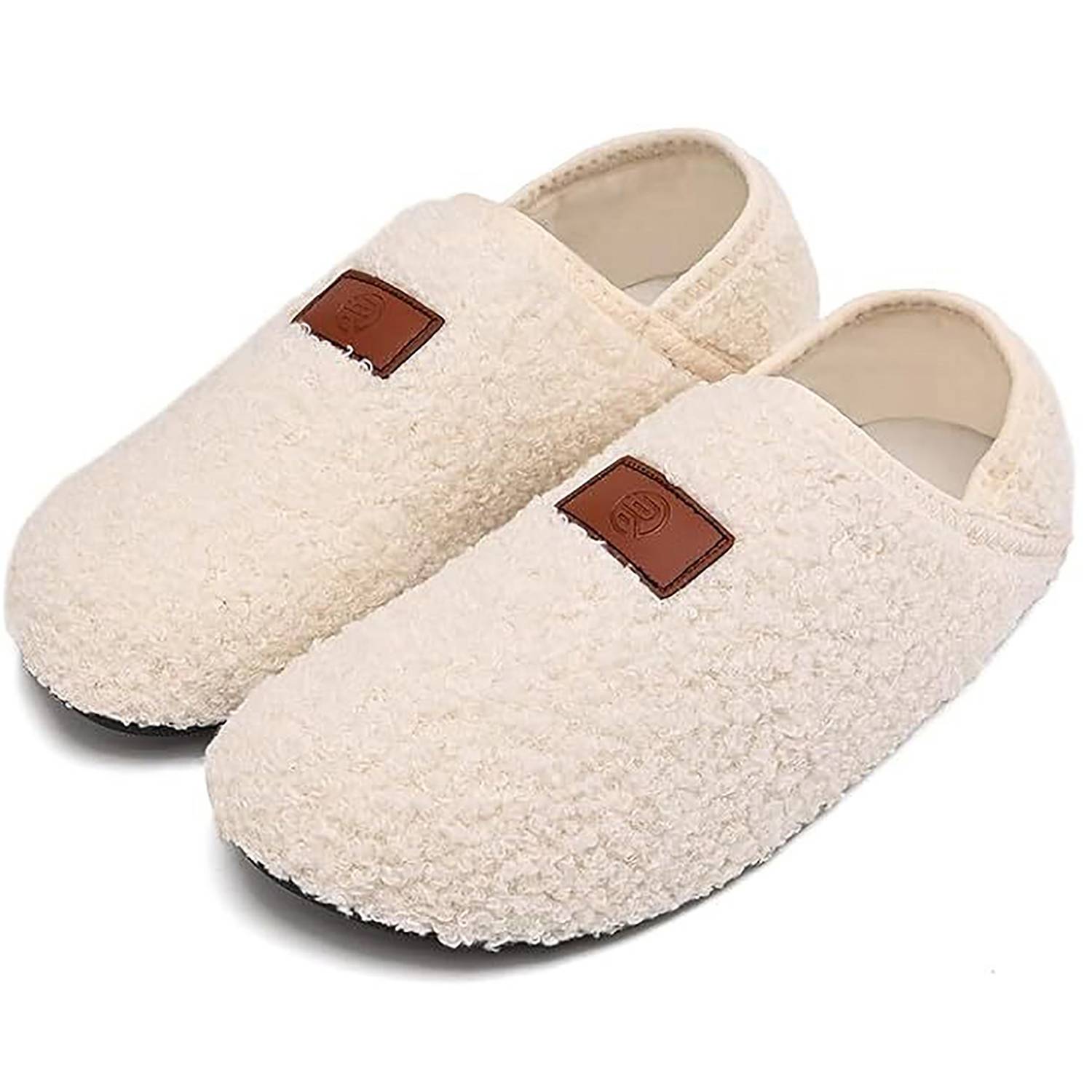 Warm Anti Slip Cotton Slippers w/ Covered Heels 3