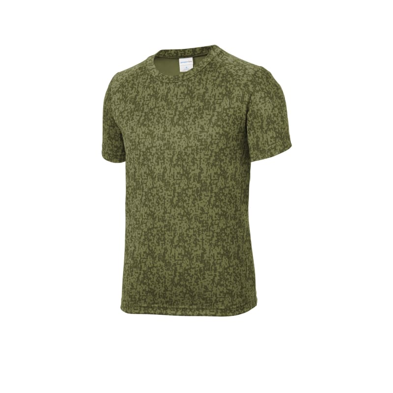 Sport-Tek Youth Digi Camo Tee. 29