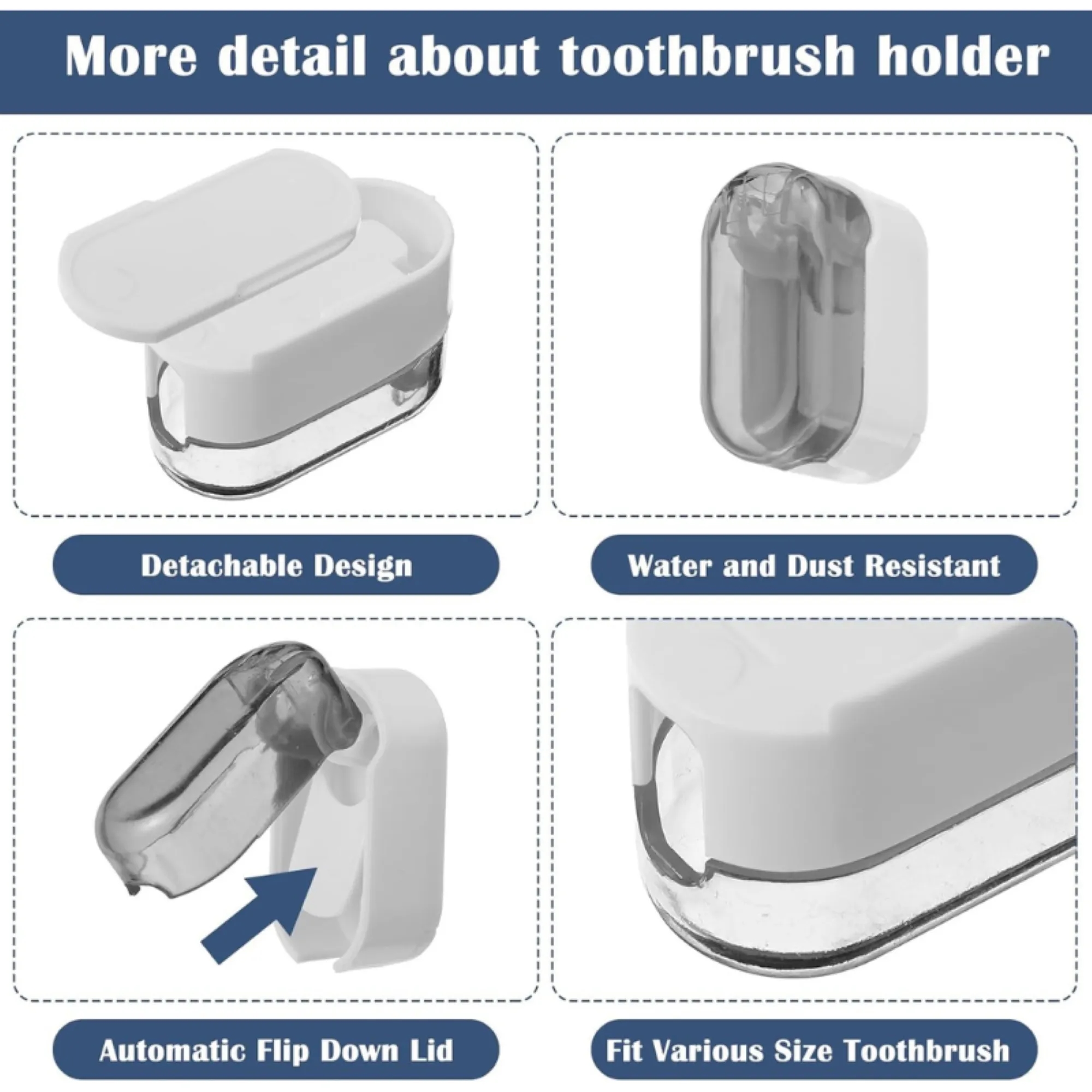 Dustproof Toothbrush Rack 2
