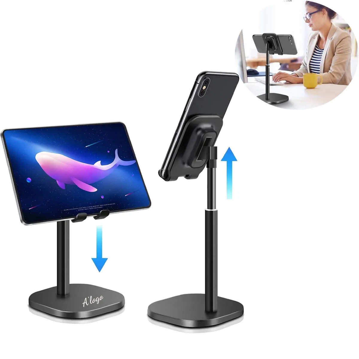 Adjustable Phone& Tablet Desktop Holder  Stand 1