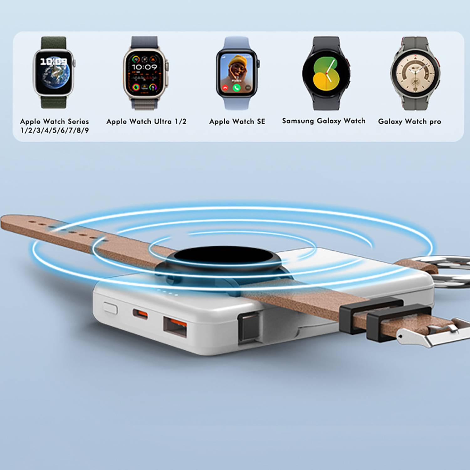 5000Mah Fast Charging Power Bank With Built-In Data Cable 6