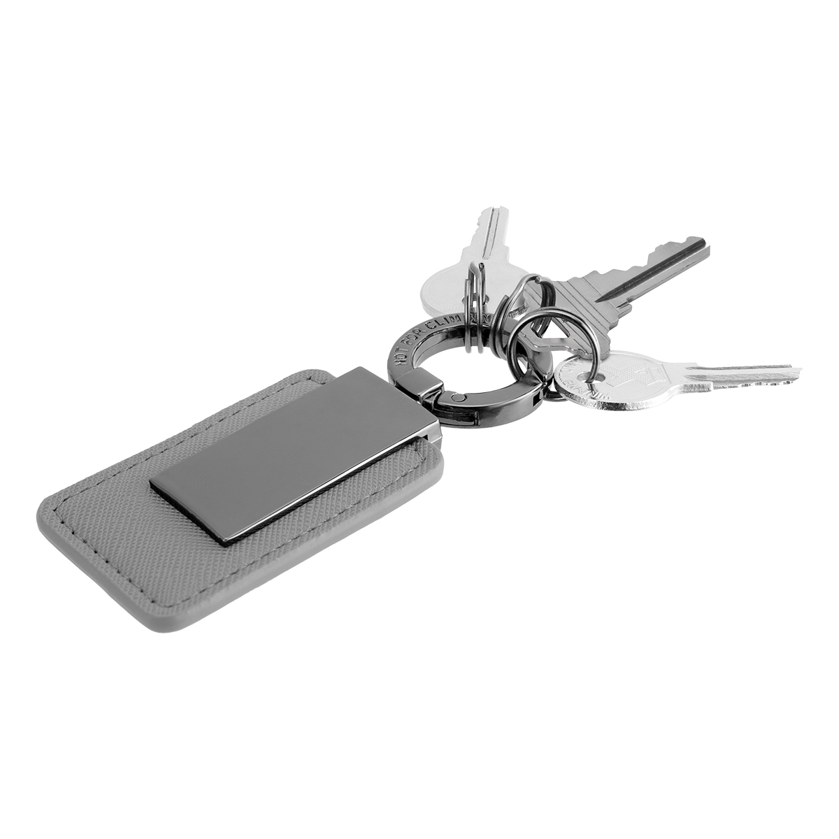 Leatherette Carabiner Clip Key Tag 18