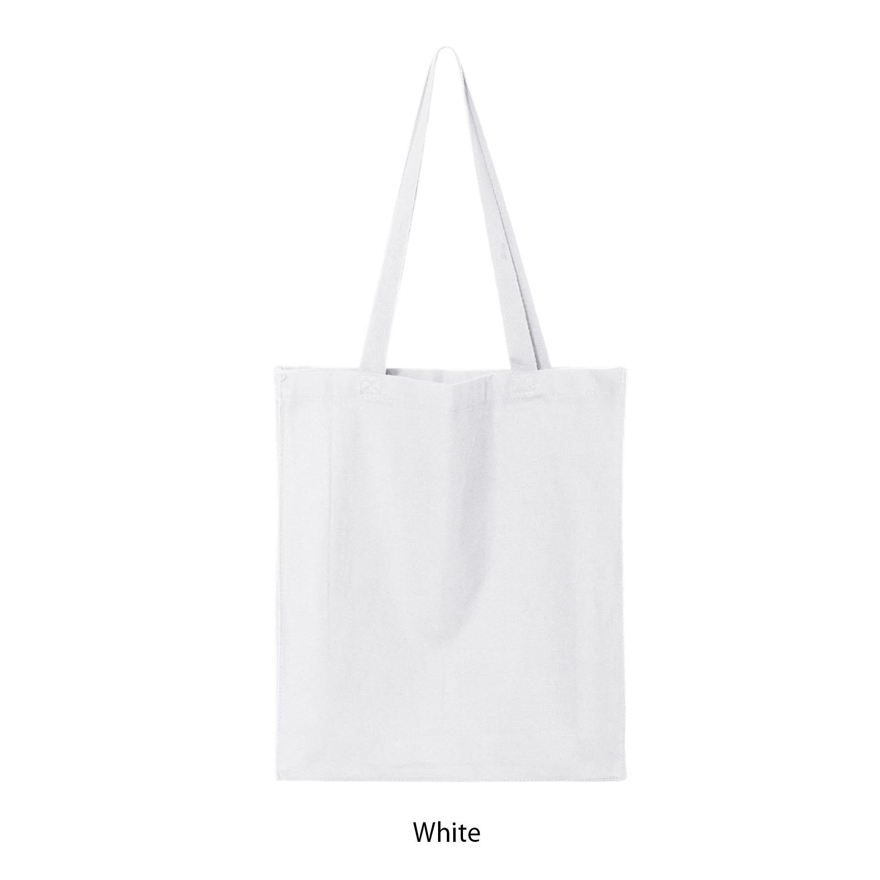 12 Oz. COTTON CANVAS BOOK TOTE BAG w/ GUSSET_R934EBT 10