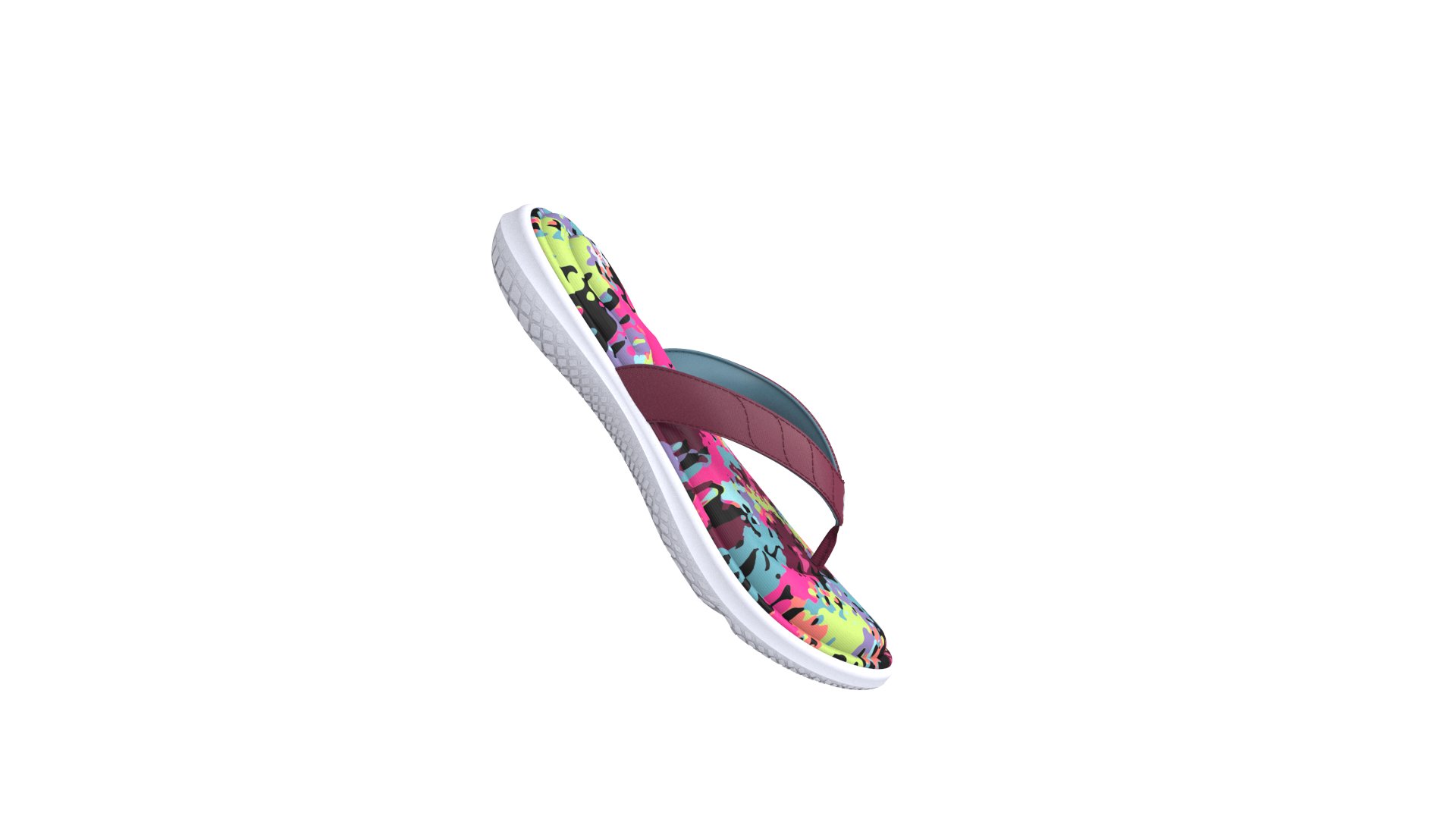 Girls' UA Marbella VII Graphic Footbed Sandals  5