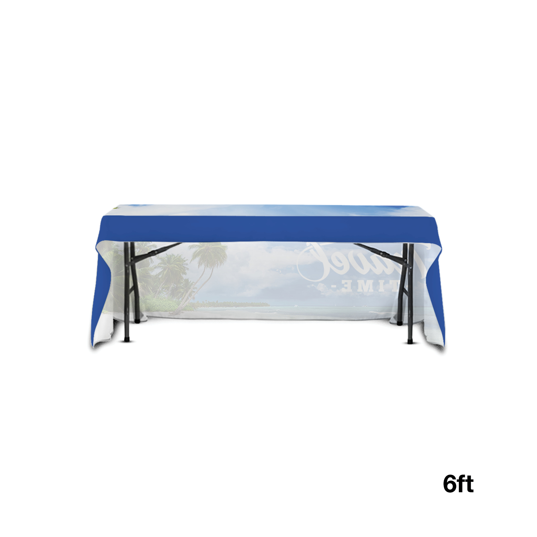 DisplaySplash 6' Open Back Table Throw 5
