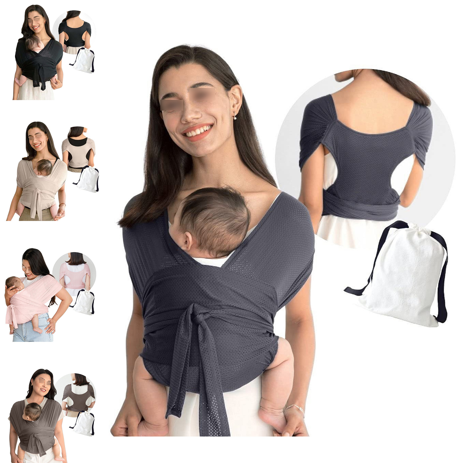 Original Breathable Baby Sling 2