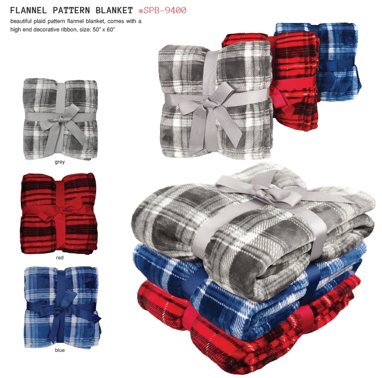 Flannel Plush Pattern Blanket 1