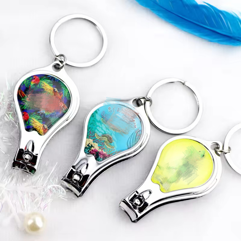 MOQ 10 pcs Pear Shaped Nail Clipper with Bottle Opener 3